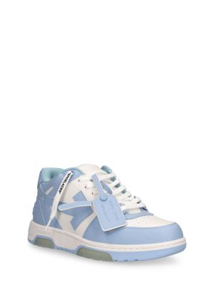 Bőr sneakers Off-white kék