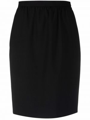 Falda de cintura alta Givenchy Pre-owned negro