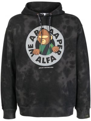 Trykt hettegenser Aape By *a Bathing Ape® grå