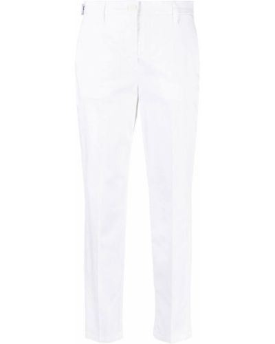 Βαμβακερό παντελόνι chino Jacob Cohën λευκό