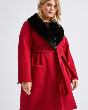 Пальто Dorothy Perkins Curve, червоне