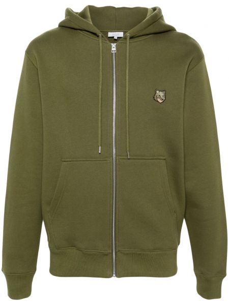 Zip hoodie Maison Kitsuné yeşil