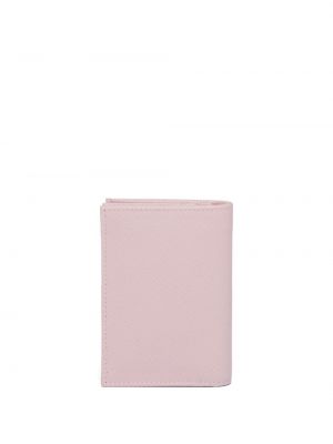 Kožená peněženka Prada růžová