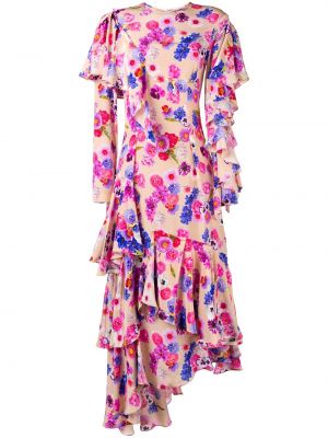 Asymmetrisk floral dress Natasha Zinko