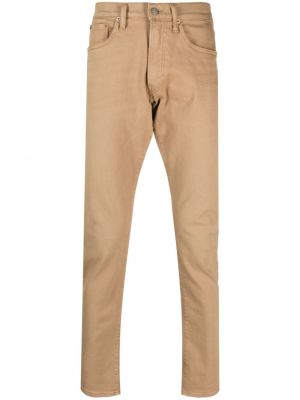Pantaloni di lana in velluto slim fit Polo Ralph Lauren blu