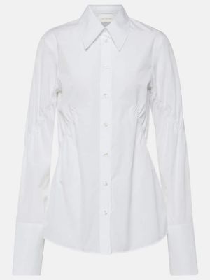 Camicia di cotone Sportmax bianco
