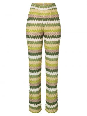 Широкие брюки Ana Alcazar зеленые