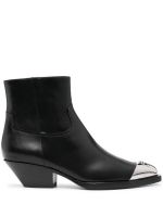 Silberne ankle boots
