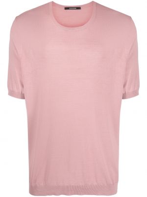 Πλεκτή μεταξωτή μπλούζα Tagliatore ροζ