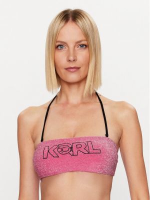 Plavky Karl Lagerfeld ružová