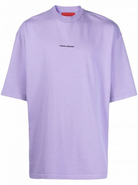 Marškinėliai oversize A Better Mistake violetinė