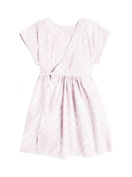 Sjekket bomull dress for jenter Burberry Kids