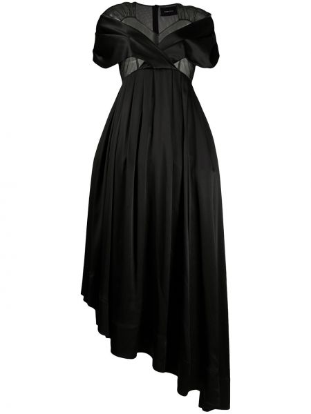 Vestido de noche asimétrico Simone Rocha negro