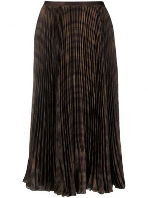 Plisovaná sukňa s potlačou s abstraktným vzorom Polo Ralph Lauren