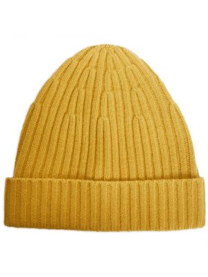 Merinowolle woll mütze 12 Storeez gelb