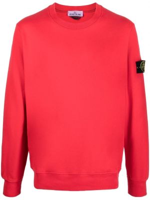 Bomull sweatshirt Stone Island rød