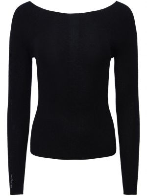 Kašmírový svetr s výšivkou Altuzarra černý