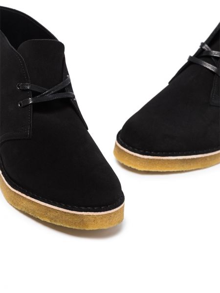 Semišové desert boots Clarks Originals černé