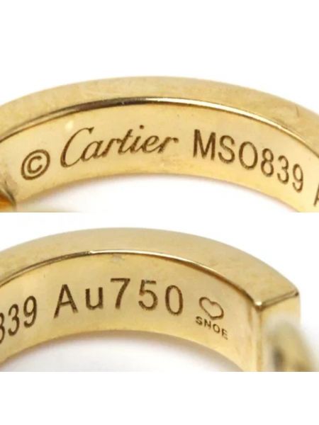 Pendientes retro Cartier Vintage amarillo
