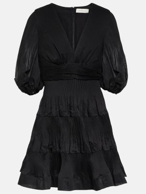 Памучна рокля Zimmermann Черно