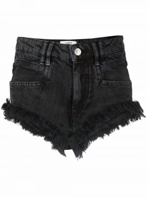 Nødlidende jeans-shorts Isabel Marant étoile svart