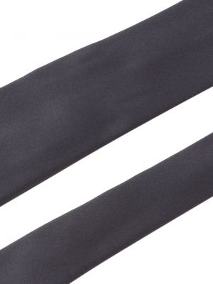 Corbata con bordado Prada negro