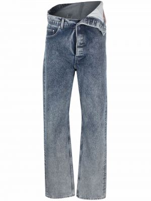 Asymmetrisk straight jeans Y/project blå