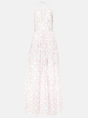 Памучна макси рокля с принт Alexandra Miro