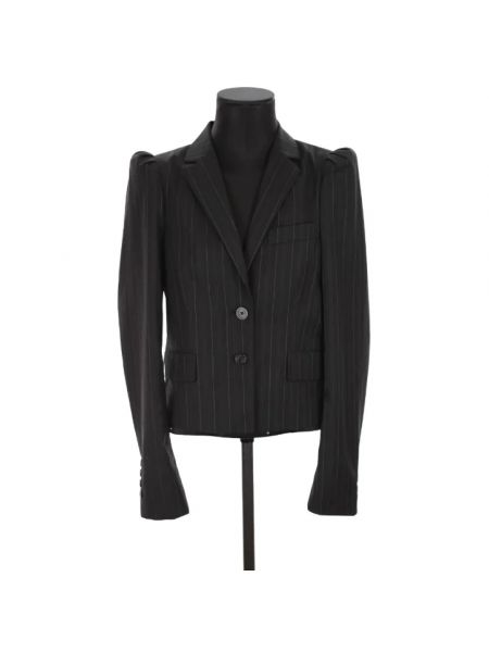 Jedwabna kurtka retro Gucci Vintage czarna