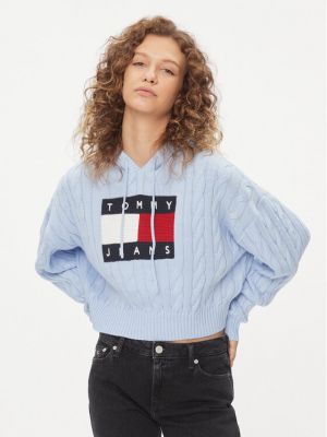 Pulover Tommy Jeans modra