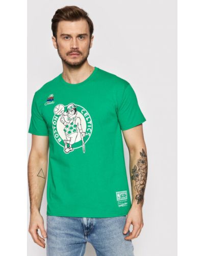 Priliehavé tričko Mitchell & Ness zelená