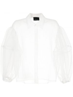 Průsvitná košile Cynthia Rowley bílá