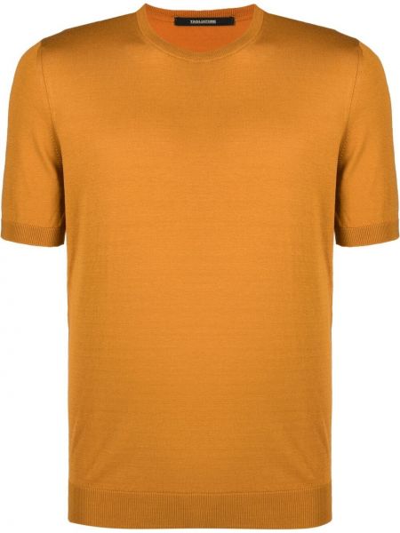 Camiseta de cuello redondo Tagliatore amarillo