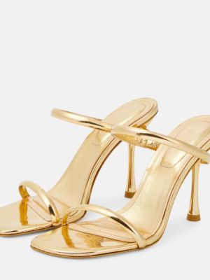 Kožené sandále Simkhai zlatá