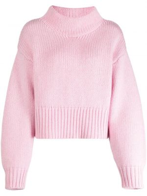 Vlněný svetr Cynthia Rowley růžový