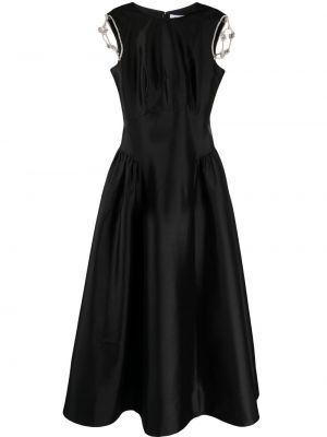 Krištáľové dlouhé šaty Rachel Gilbert čierna