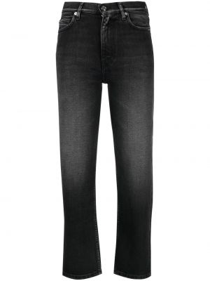 Bavlněné přiléhavé straight fit džíny Iro černé