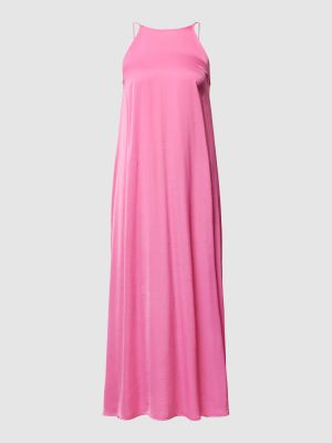 Sukienka długa z otwartymi plecami Edited różowa