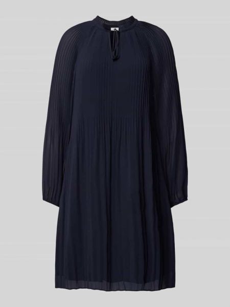 Sukienka midi w jednolitym kolorze S.oliver Black Label czarna