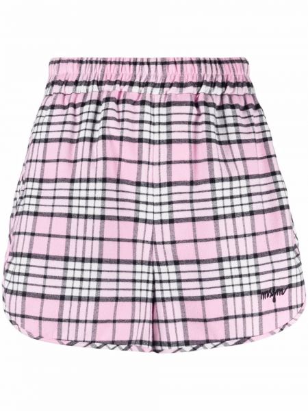 Pantalones cortos con bordado Msgm rosa
