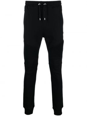 Pantaloni cu imagine Balmain negru