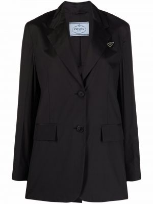 Hette lang blazer Prada svart