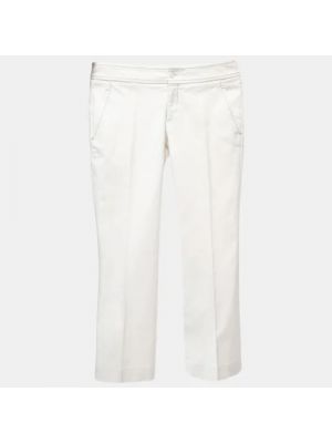 Spodnie bawełniane Gucci Vintage białe