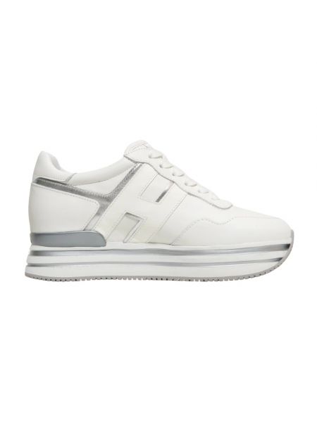 Sneakersy na platformie Hogan białe
