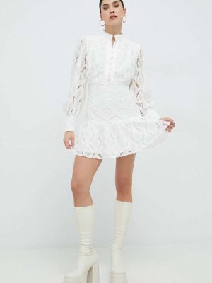 Sukienka mini Bardot biała