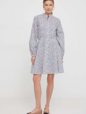 Pamučna mini haljina Polo Ralph Lauren bijela