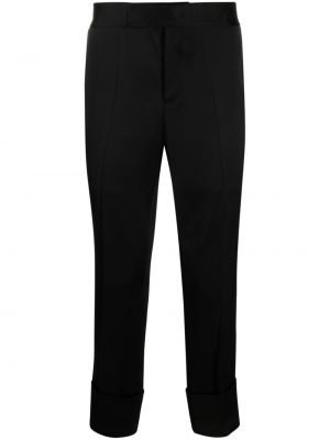 Pantaloni di raso slim fit Sapio nero