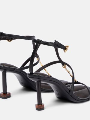 Usnjene sandali Jacquemus črna