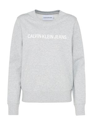 Меланжов суичър без качулка Calvin Klein Jeans