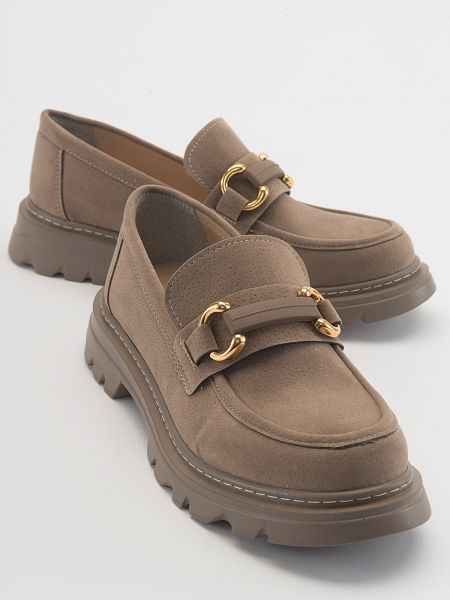 Seemisnahksed loafer-kingad Luvishoes beež